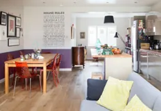 آشپزخانه روباز Voguish با اتاق نشیمن که زیبایی خانه شما را حفظ می کند »