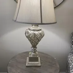 لامپ میز شیشه ای Luke Mercury با چراغ LED توکار - # 7Y687 |  لامپ به علاوه