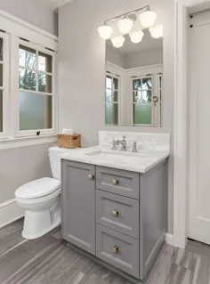 35+ ایده های زیبای حمام خاکستری با ترکیبات رنگی شیک - 2019 - دیو حمام