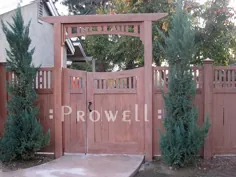 Prowell Woodworks 'Double Gets Garden Gates # 17