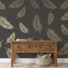 Palm Leaves Patencil Wall Stencil - ایجاد یک طرح شگفت انگیز شابلون دیواری - شابلونهای با دوام و قابل استفاده مجدد برای نقاشی دیوار