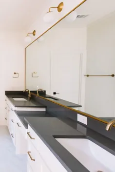 بازسازی حمام زیبا و بی انتها با سخت افزار طلا |  خانه های خیابان 6