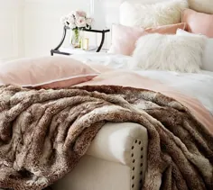 Faux Fur Ombre Throws می اندازد