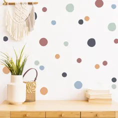 125 برچسب دیواری Boho Polka Dot برای مهد کودک اتاق خواب |  اتسی