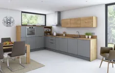 Küche in Eiche - Helles Holz mit Weiß، Grau und Co. ist jetzt modern!