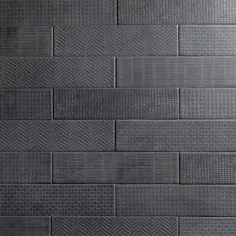 Artmore Tile Reflex 32-Pack Black 3 in x 12-in Matte Porcelain Metro Floor Floor and Tile Wall Lowes.com