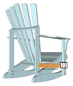 طرح های صندلی گهواره ای Adirondack - ساخت 101