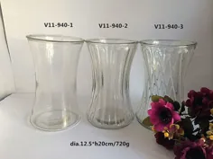 گلدان برج شیشه ای بطری شیشه ای تمیز