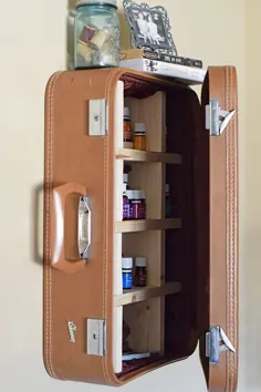 چگونه یک چمدان را به یک کابینت چمدان Vintage تبدیل کنیم