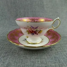 Hammersley Bone China Tea Cup And Saucer Pink Floral توسط F. Howard Seconds Flaw