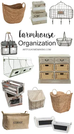 راه حل های سازماندهی و ذخیره سازی به سبک Farmhouse