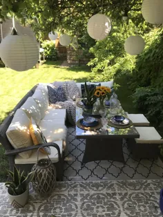مبلمان خانگی Argos که اندکی لوکس در باغ فراهم می کند - Melanie Jade Design