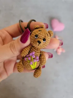 عروسک خرس کوچولوی گلدوزی شده