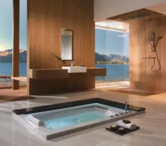 طراحی مدرن و حمام زیبا با تلفیق سبک مینیمالیستی ژاپنی با ایده های معاصر