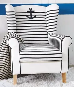 اثاثه یا لوازم داخلی صندلی سبک ساحلی - چگونه به & ایده های صندلی روکش دار