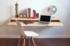 16 ایده میز کار دیواری که برای فضاهای کوچک بسیار مناسب هستند