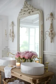 کلبه فرانسوی زیبا در نوسازی حمام نگاهی می اندازد و چرا من از قبل عاشق هستم - کلبه فرانسوی