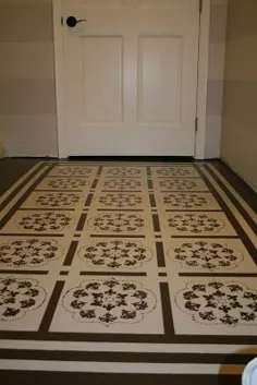 نحوه رنگ آمیزی یک طبقه (فرش نقاشی شده توسط DIY)
