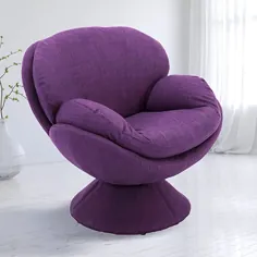 صندلی راحتی پارچه صندلی لهجه اوقات فراغت Mac Motion Purple Pub ، یک سایز