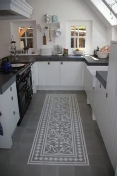 الهام آشپزخانه |  کف کاشی پرتغالی آشپزخانه شما را خاص می کند - زیبا!  توسط ژاکت 2507