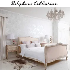 عکس اینستاگرامی شرکت اتاق خواب فرانسوی: "طیف نفیس Delphine ما قطعات بسیار زیبایی از مبلمان فرانسوی نقاشی شده با آزار دهنده و شیک شیک و کلاسیک را ارائه می دهد ..."