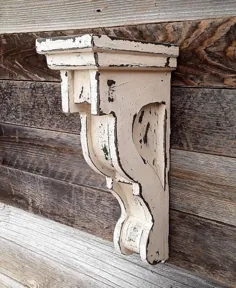 مورچه چوبی مصنوعی Corbel Wall Sconces Farmhouse |  اتسی