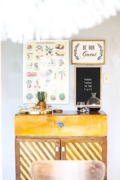 یک دیوار ساده گالری آشپزخانه // عشق و نوسازی