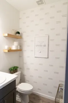 دیوار اسفنجی نیمه حمام DIY