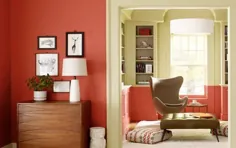 اتاق نارنجی قرمز و قهوه ای خاکستری از بنجامین مور