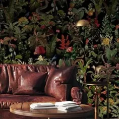 Fantasy Enchanted Magical Forest - نقاشی دیواری بزرگ ، کاغذ دیواری وینیل خود چسب ، پارچه دیواری پارچه ای و استیک
