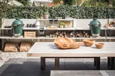 33 ایده خیره کننده طراحی آشپزخانه در فضای باز تابستانی »مهندسی پایه