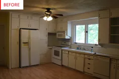 قبل و بعد: آشپزخانه منسوخ براق و زیبا می شود