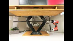 میز ایستاده قابل تنظیم با ارتفاع DIY