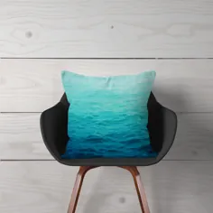 Blue Slate Fade - Throw Pillow - Decor Surf Beach توسط طبیعت |  شرکت شهر