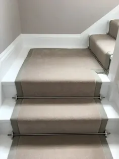 نوار راه پله فرش خاکستری