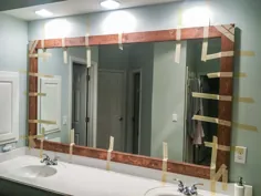 چگونه می توان آینه حمام خود را با یک قاب چوبی رنگی به روز کرد - ساخت Rez ما