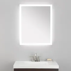 آینه آلن + روت LED 24-مه روشن بدون آینه LED آینه روشن مستطیل بدون قاب آینه حمام Lowes.com
