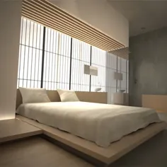 حداکثر اتاق خواب مدرن ژاپنی مدرن