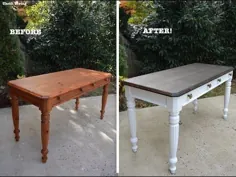 قبل و بعد: یک میز کار DIY از دهه 1980