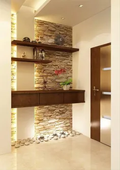 40 ایده شگفت انگیز برای تزئین دیوارهای خود با سنگ