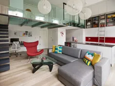 سطح میزانسن استیل و شیشه آپارتمان لندن چشم نواز است - Decoist