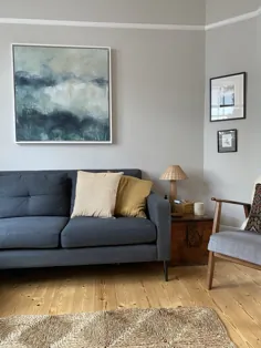 خانه تراس دار Sussex با صندلی های پذیرایی و پالت Farrow & Ball - داستانهای خانگی