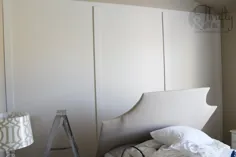 تخته مربع و دیوار درمان باتن و اصلاح اتاق خواب اصلی