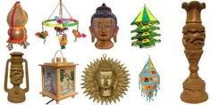 صنایع دستی هند ، مجسمه های بودا ، هدایای هندی ، نقاشی های دست ساز