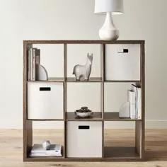13 "9 Cube Organizer Shelf Weattered Grey - Thresholdâ"