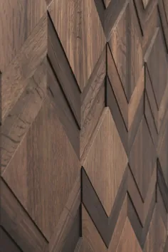 روکش دیواری سه بعدی چوبی داخلی CLUE Bog Oak Collection توسط استودیوی Wonderwall