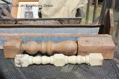 نحوه ساخت نگهدارنده شمعدان از اسپیندل های قدیمی