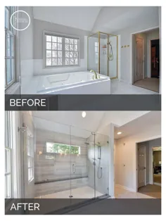 قبل و بعد از آن بازسازی حمام مستر کوچک
