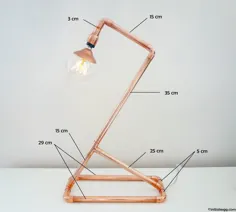 {DIY} Une lampe en cuivre بنابراین طراحی کنید!