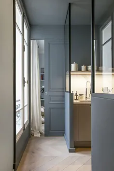 〚آپارتمان در پاریس: فضای داخلی مدرن ، جزئیات جالب و سبک فرانسوی (155 متر مربع) ◾ عکس ◾ ایده ها طراحی